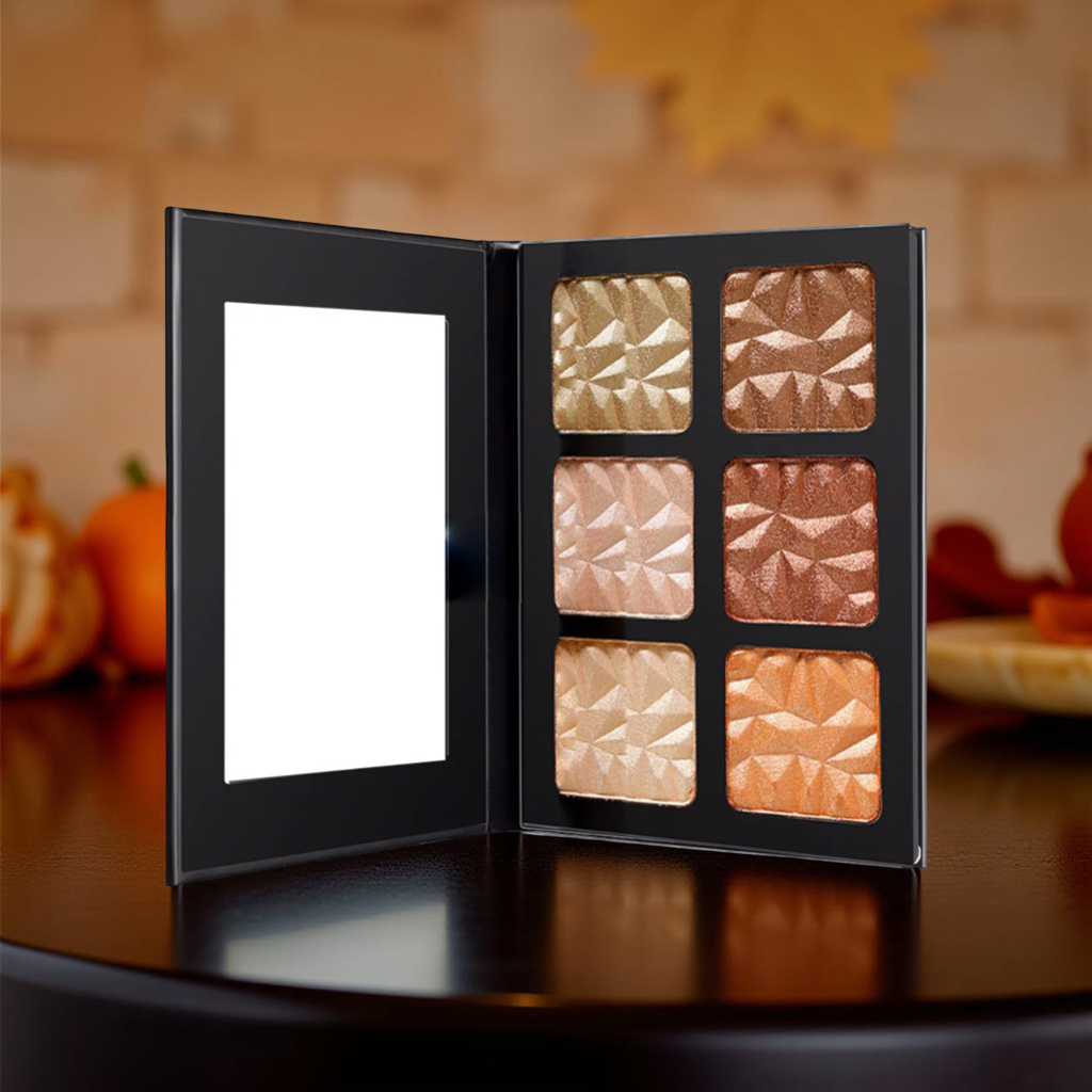 Autumn glow highlighting pallet