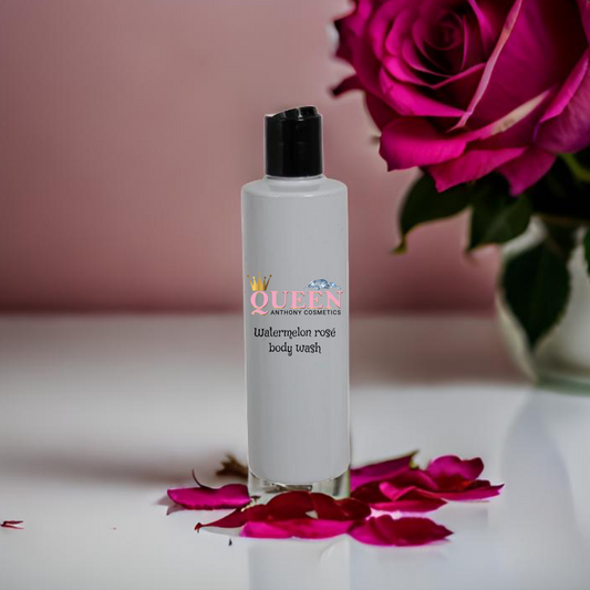Watermelon rosé body wash