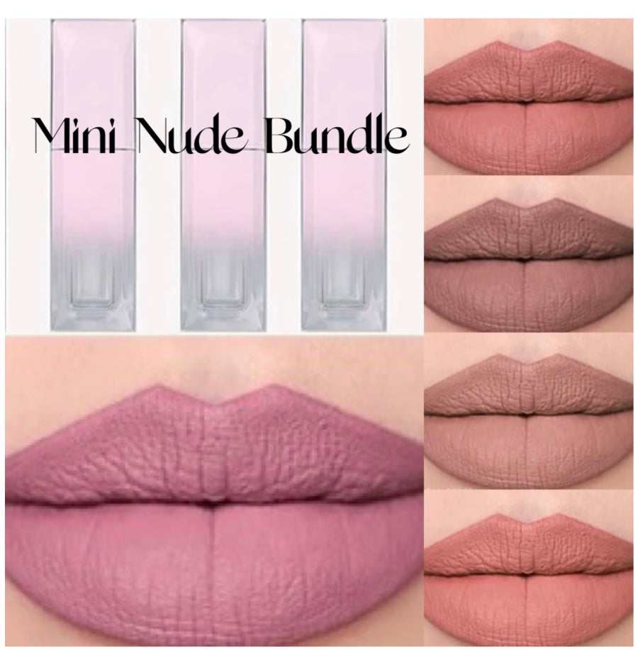 🤎 Mini Nude Liquid Lipstick Bundle🤎